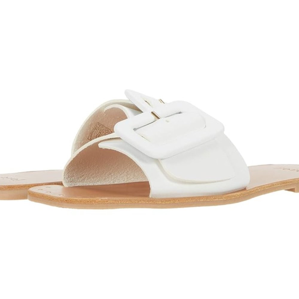 Joie Ballisson White Buckle Sandal Size 37